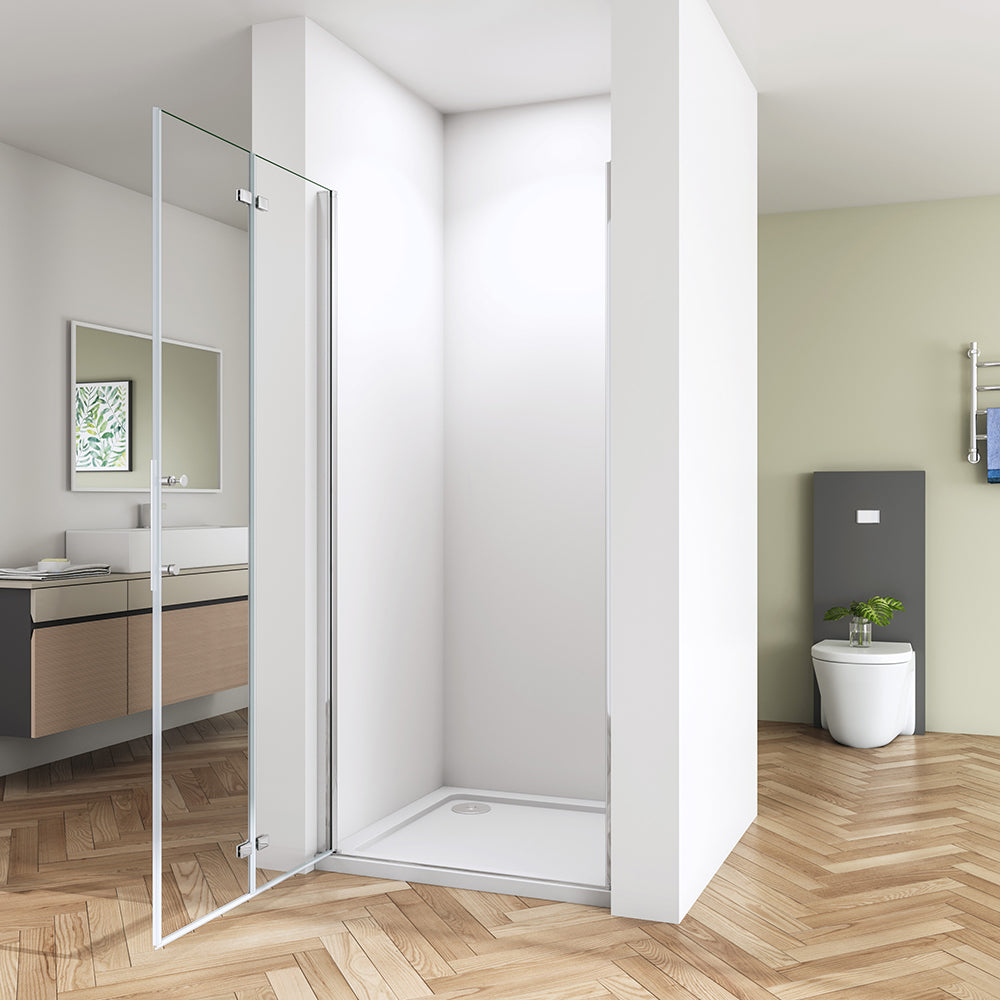SKY Bathroom Hinge Shower Bi fold Glass Door