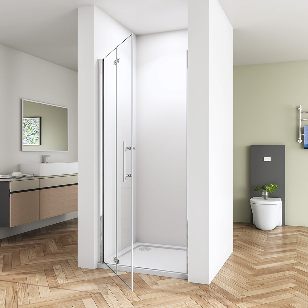 SKY Bathroom Hinge Shower Bi fold Glass Door