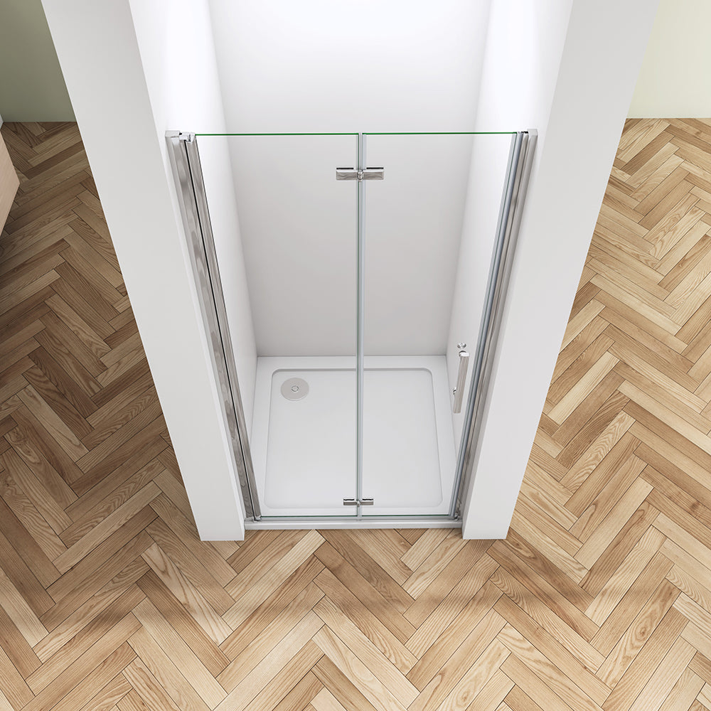 SKY Bathroom Hinge Shower Bi fold Glass Door