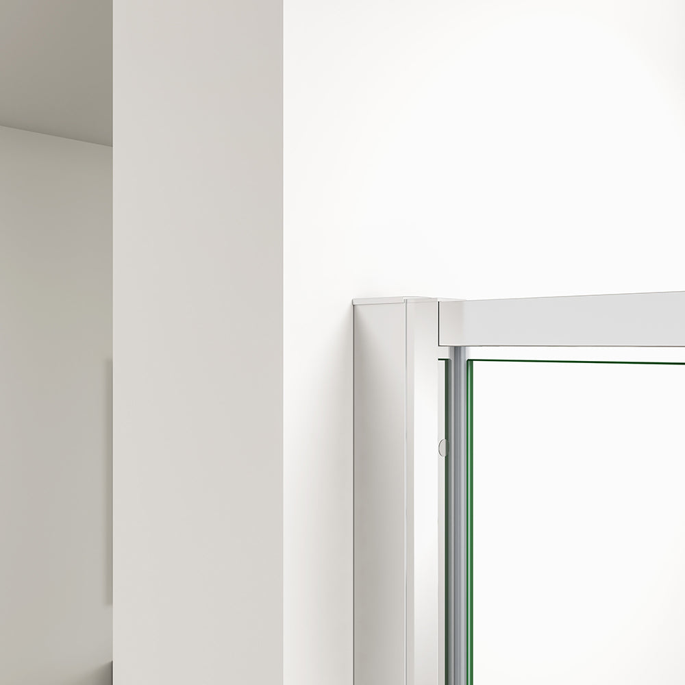 SKY Bathroom Pivot Shower Enclosure Door + Screen Panel Glass