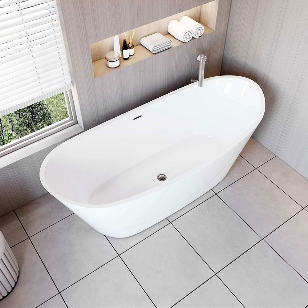 1700x720mm Freestanding Double Ended Bathroom Bath Shower Bath Bathtub