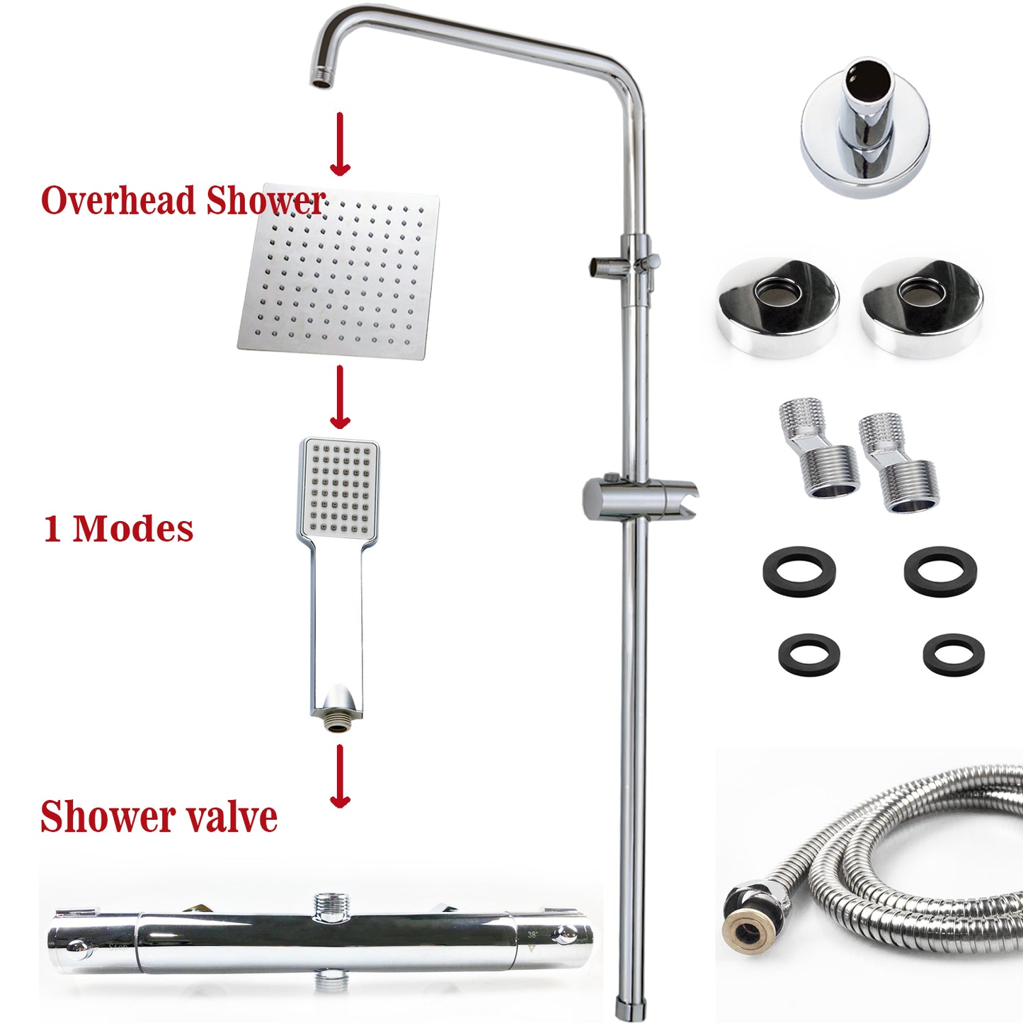 SKY round valve shower set