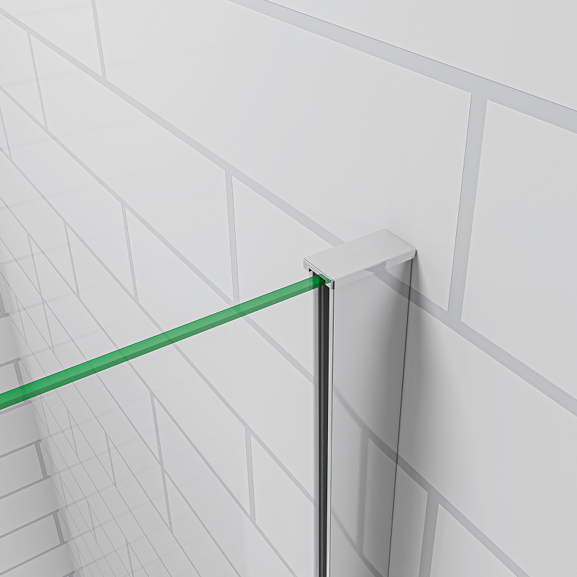 SKY Bathroom Fix Bath Shower Screen Glass Panel 70/80x130cm