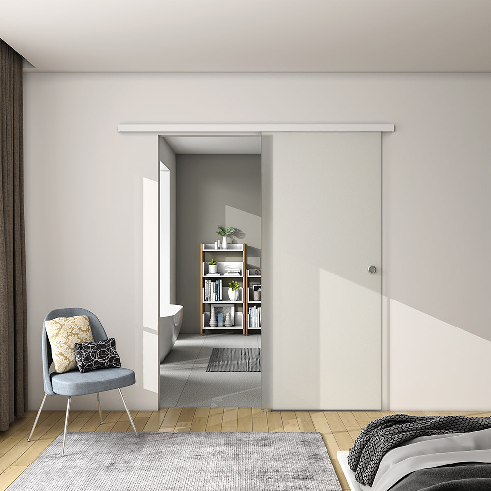 Sliding Door 8mm Tempered Glass Indoor Soft close Frosted Glass Door