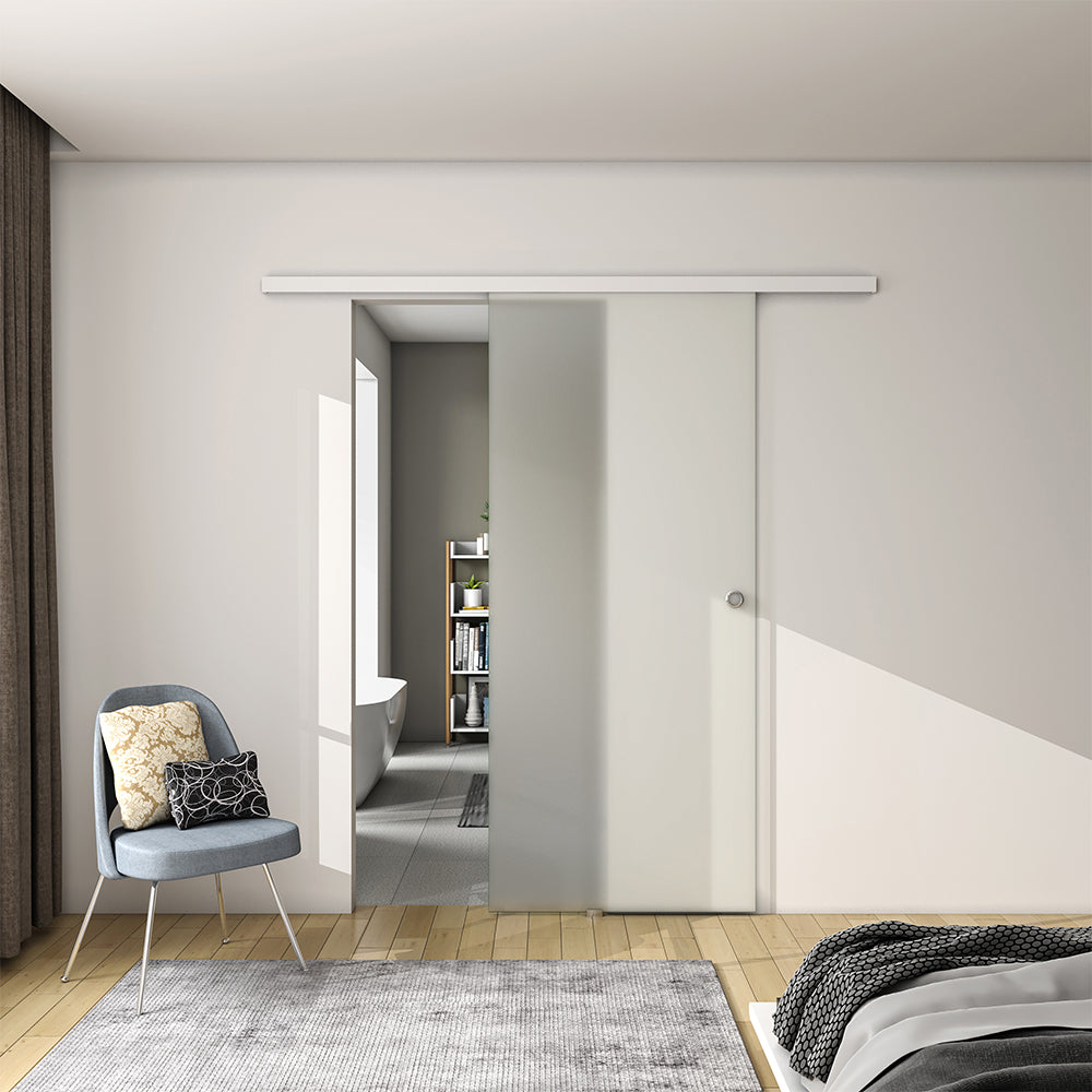 Sliding Door 8mm Tempered Glass Indoor Soft close Frosted Glass Door