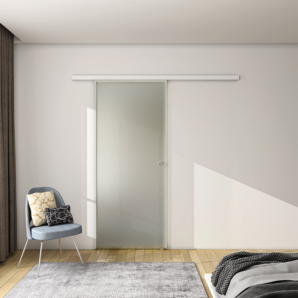 Sliding Door 8mm Tempered Glass Indoor Soft close Frosted Glass Door