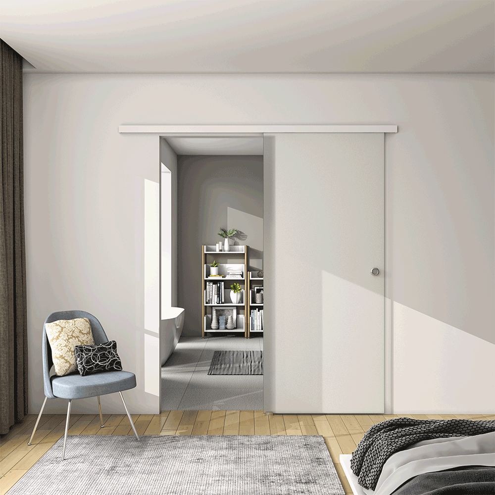 Sliding Door 8mm Tempered Glass Indoor Soft close Frosted Glass Door