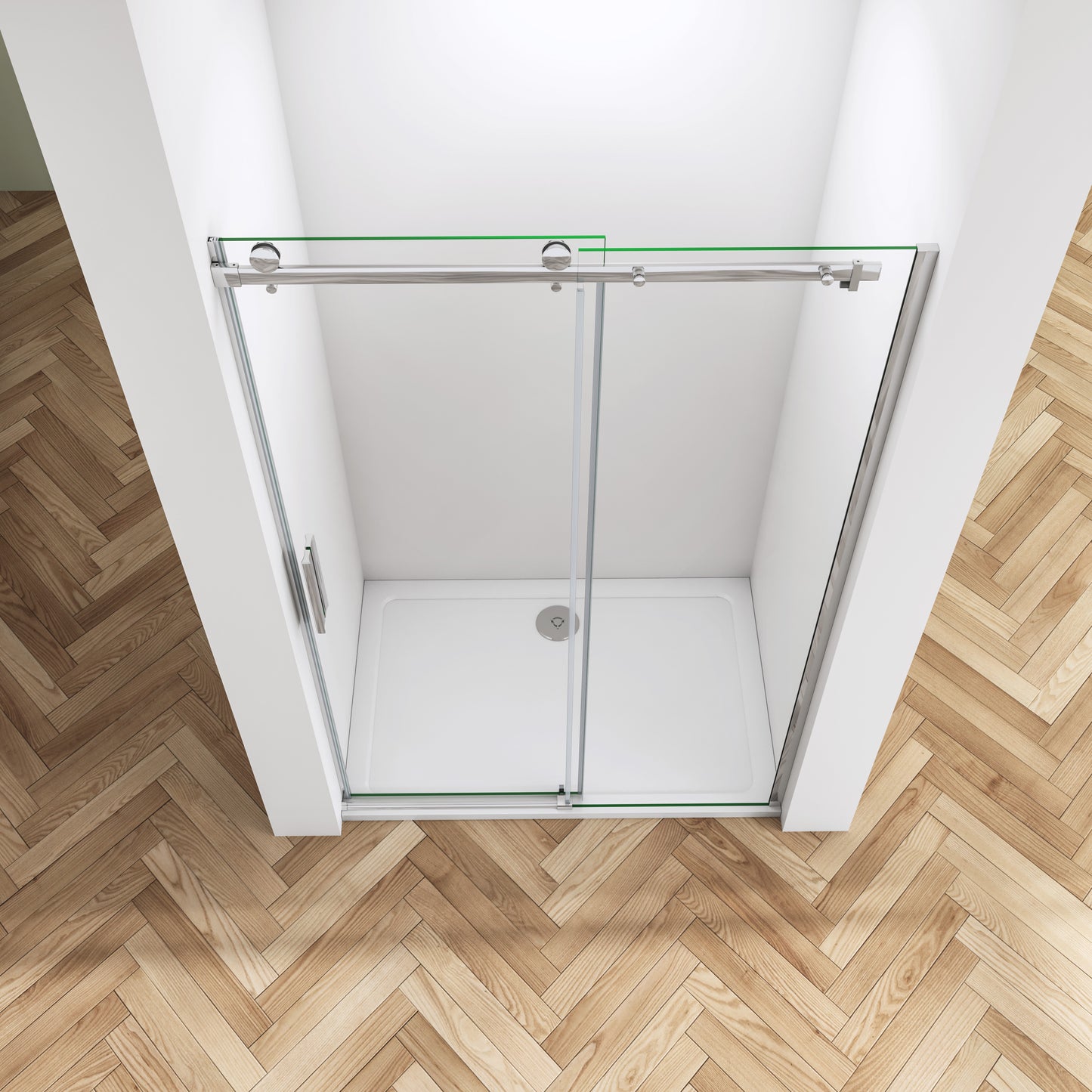 SKY Frameless Sliding Shower Enclosure Door 1950 Glass Screen Cubicle