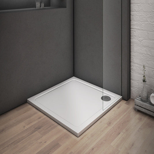 Square Rectangle Shower Tray +Waste Trap for Wet Room