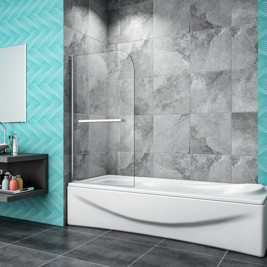 800x1400mm Pivot Shower Bath Screen Overbath Door Panel