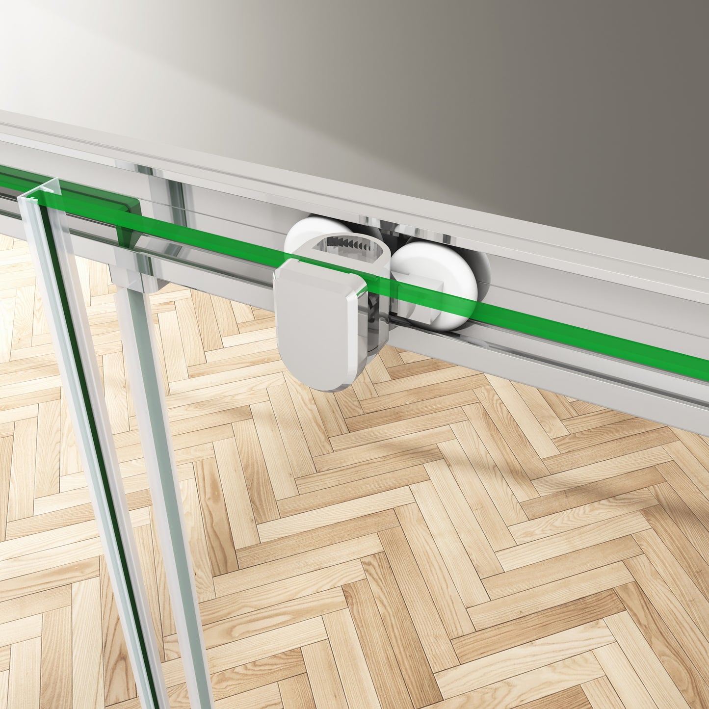 SKY sliding shower single glass door,shower tray