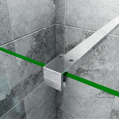 Walk In Wet Room Shower Screen Optional Flipper Enclosure NANO Easy Clean Glass