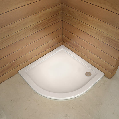 30mm slimline quadrant stone tray free waste shower enclosure wet room