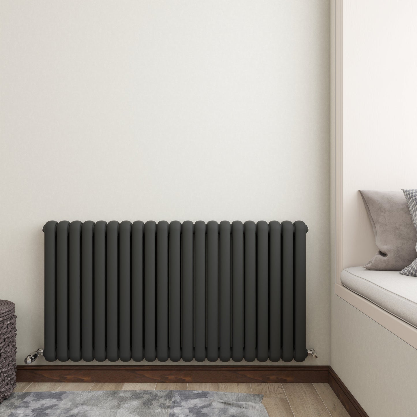 SKY Horizontal Round Tube Designer Central Heating Radiator