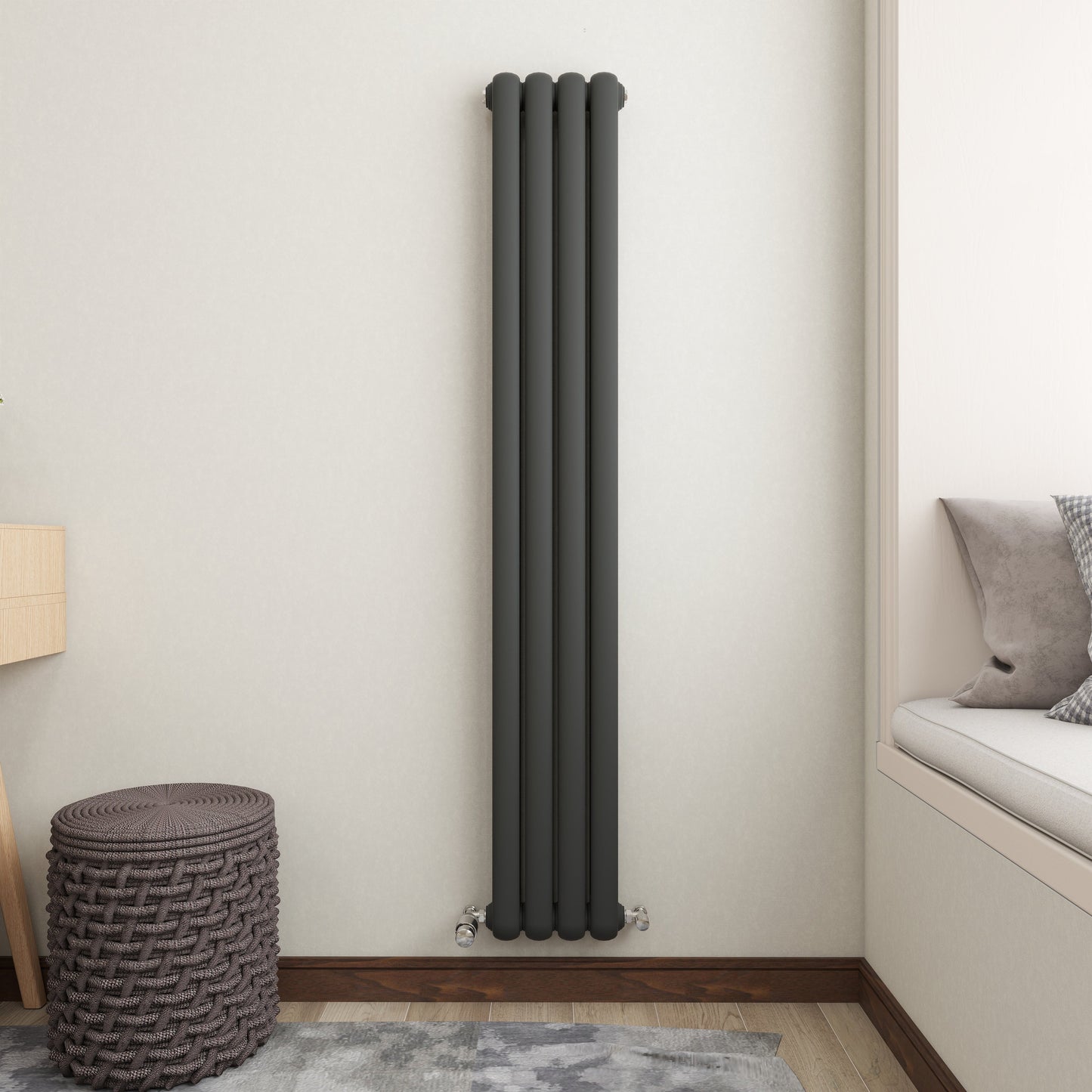 SKY Horizontal Round Tube Designer Central Heating Radiator