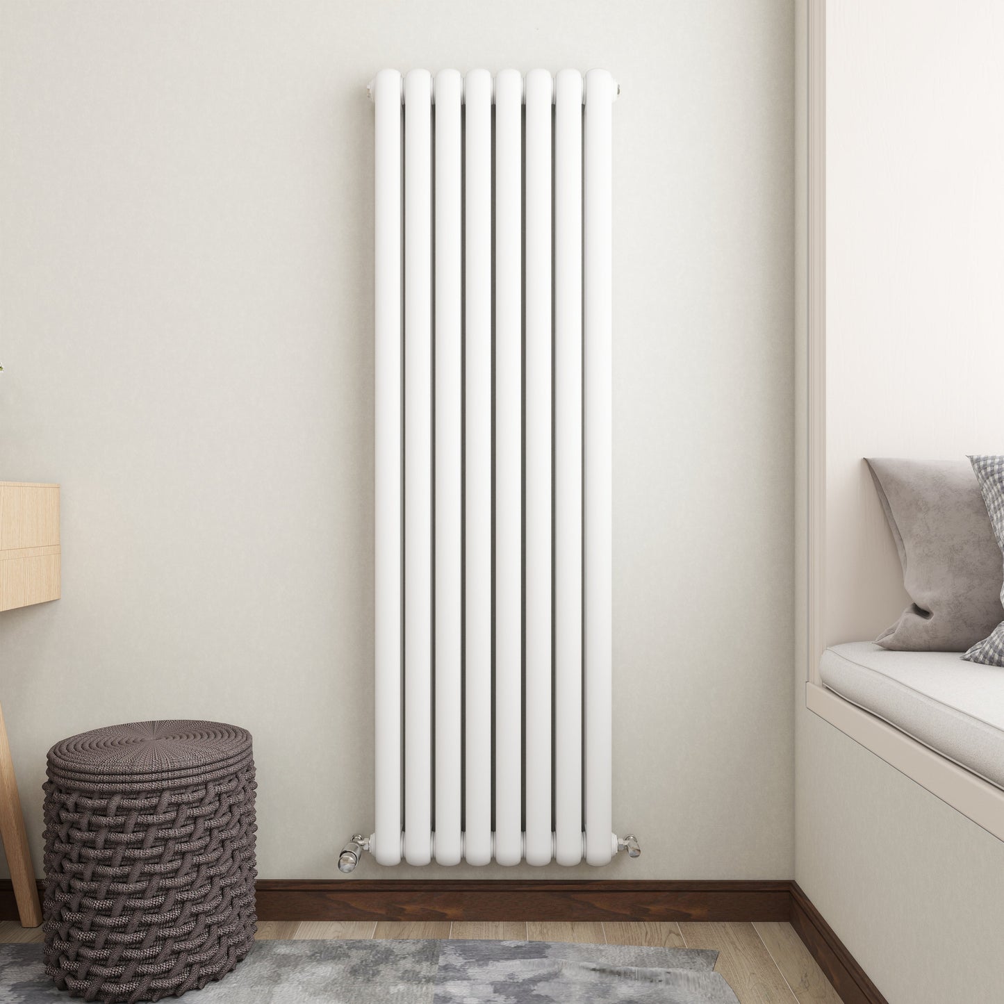 SKY Horizontal Round Tube Designer Central Heating Radiator
