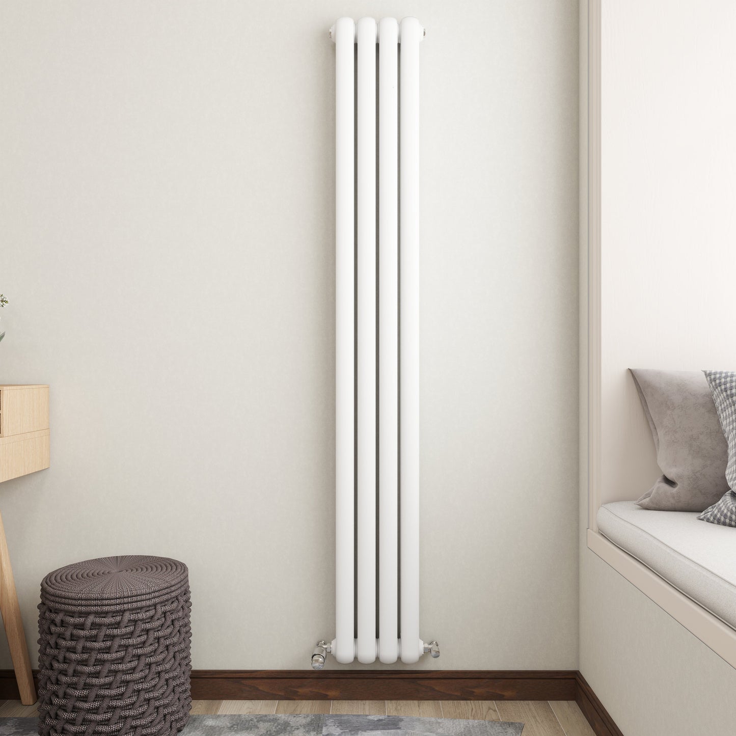 SKY Horizontal Round Tube Designer Central Heating Radiator