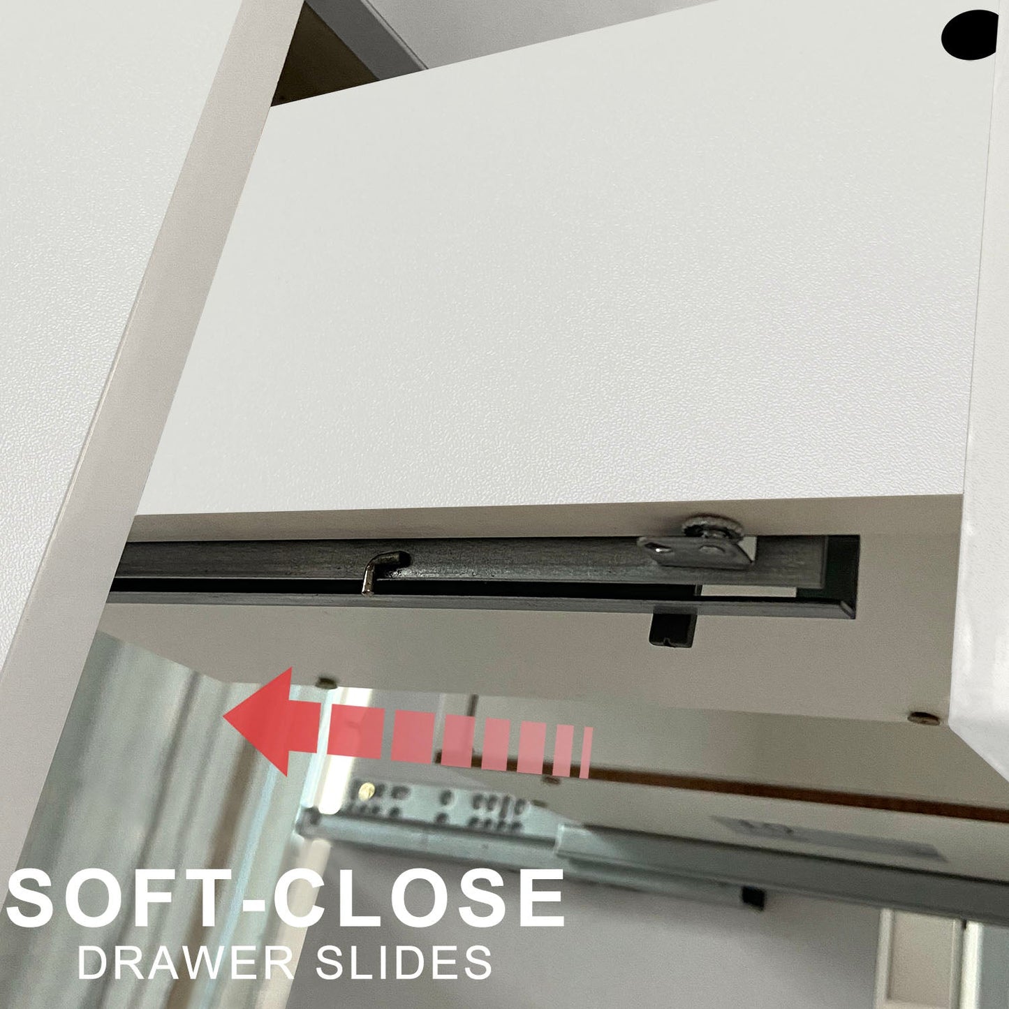 SKY Bathroom Vanity Unit with basin Wall-mounted Gloss White 2 Drawers