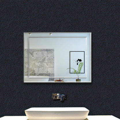 500x700mm Frameless Batroom Wall Mirrors, Wall Mounted Bathroom Mirror Vertical or Horizontal