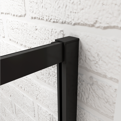 SKY Bathroom Corner Entry Shower Black Enclosure Sliding Door 70-100cm