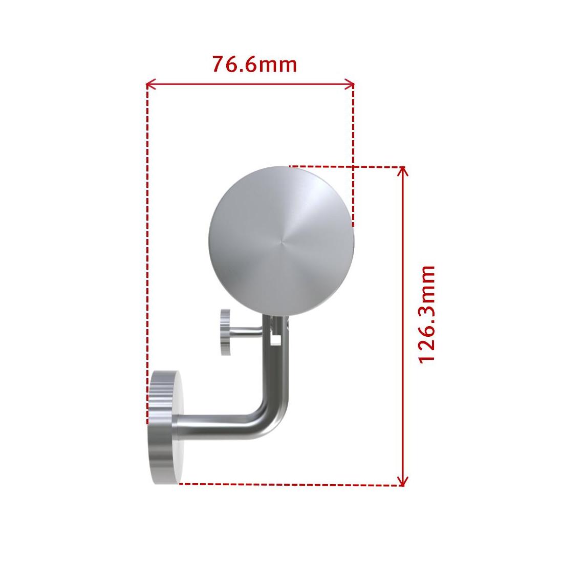 304 Stainless Steel Handrail Stair Steps for Wall Mount Pipe Stair