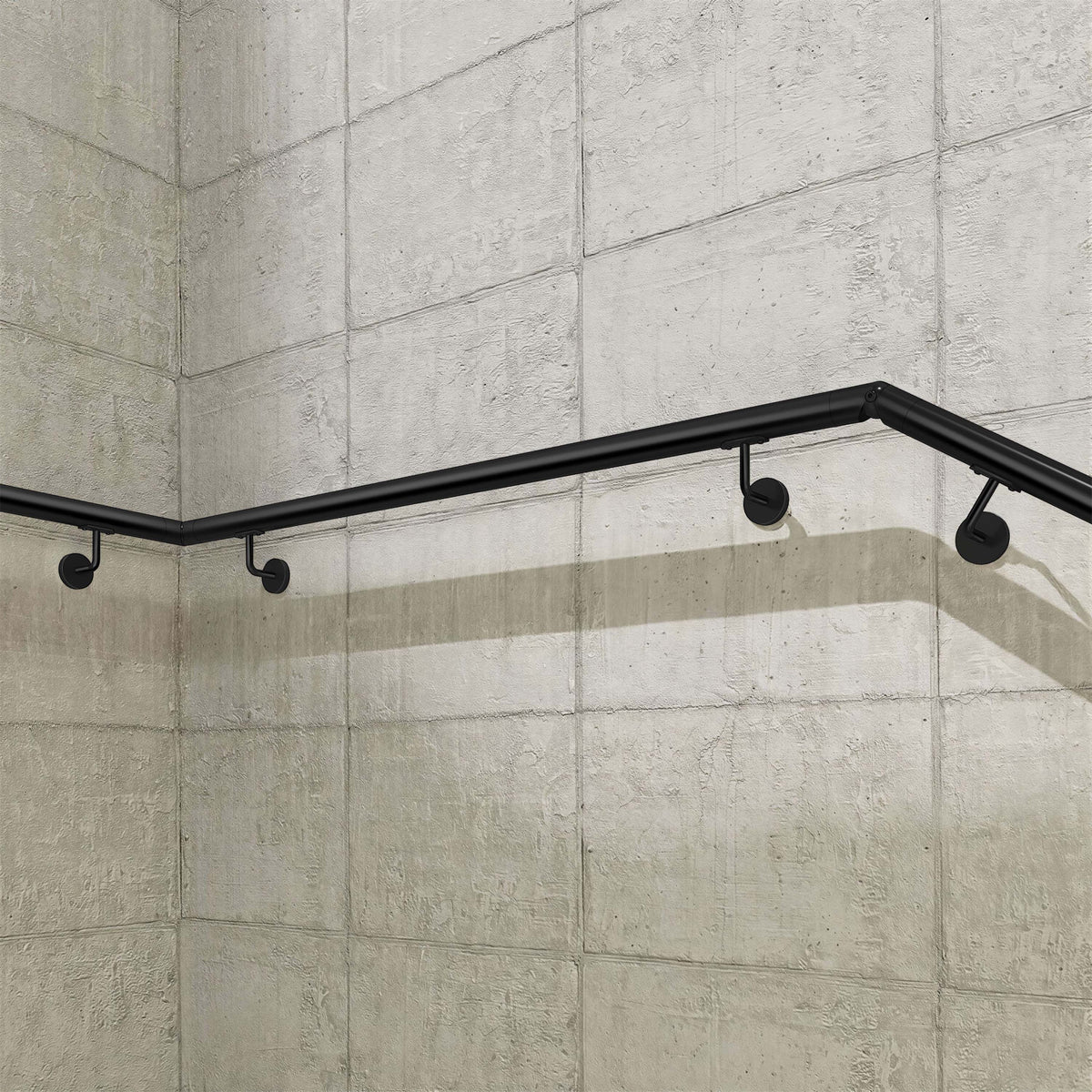 SKY Indoor Outdoor 304 Stainless Steel Wall Mount Handrail, Black Stair Railing