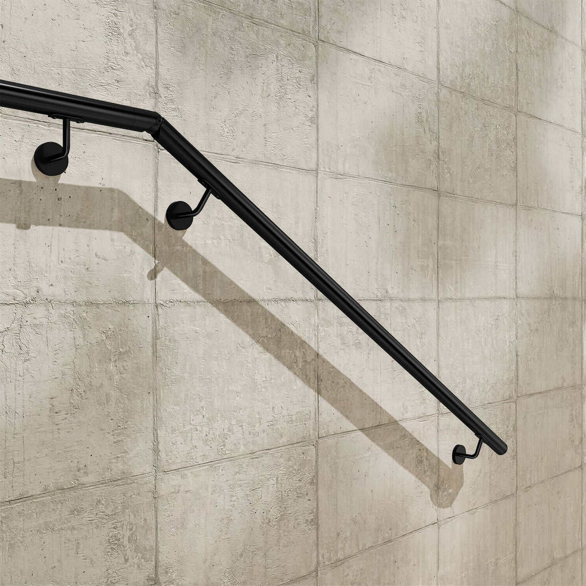 SKY Indoor Outdoor 304 Stainless Steel Wall Mount Handrail, Black Stair Railing