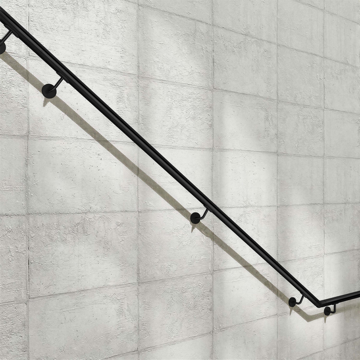 SKY Indoor Outdoor 304 Stainless Steel Wall Mount Handrail, Black Stair Railing