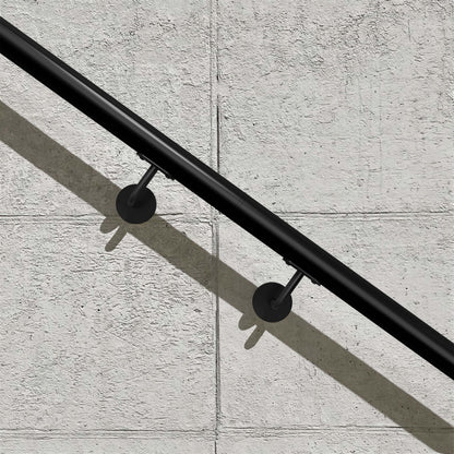 SKY Indoor Outdoor 304 Stainless Steel Wall Mount Handrail, Black Stair Railing