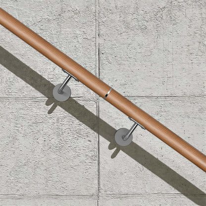 SKY 304 Stainless Steel Wall Mount Handrail, Wood Grain Finish