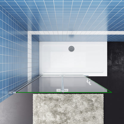 SKY Bathroom Pivot Bi fold Glass Walk in Shower Door