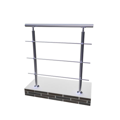 SKY handrail 304 Stainless steel with 3 crossbars Balustrade stair/step 106cm