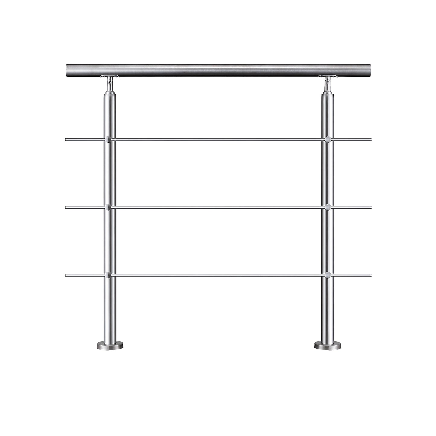 SKY handrail 304 Stainless steel with 3 crossbars Balustrade stair/step 106cm
