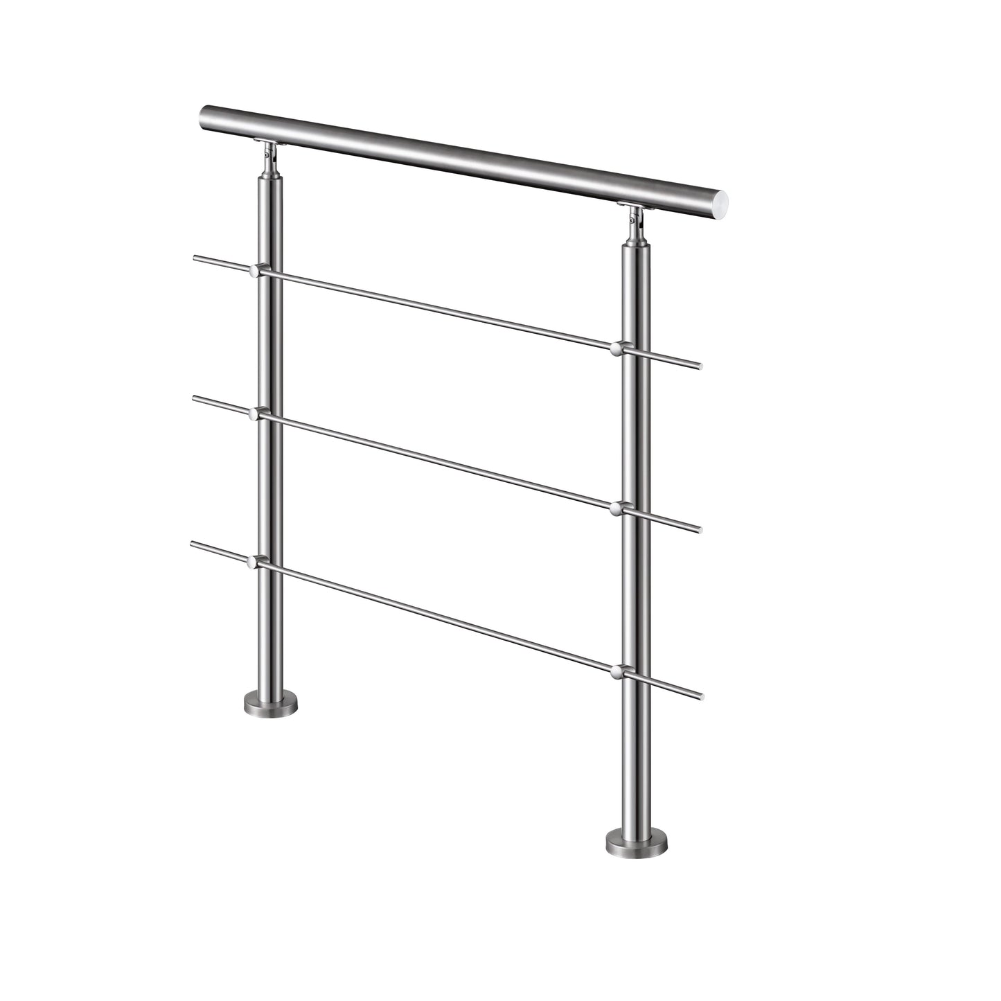 SKY handrail 304 Stainless steel with 3 crossbars Balustrade stair/step 106cm