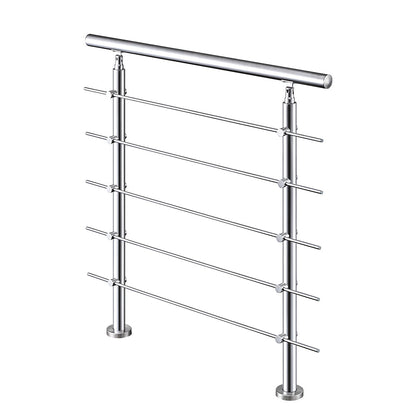 SKY 5 crossbars Balustrade Stairs Stainless Steel handrail