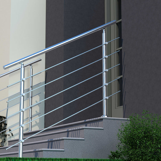 SKY 5 crossbars Balustrade Stairs Stainless Steel handrail