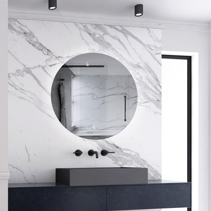 SKY Illuminated Round LED Bathroom Mirror with Anti-fog, Dimmable brightness, Memory Function