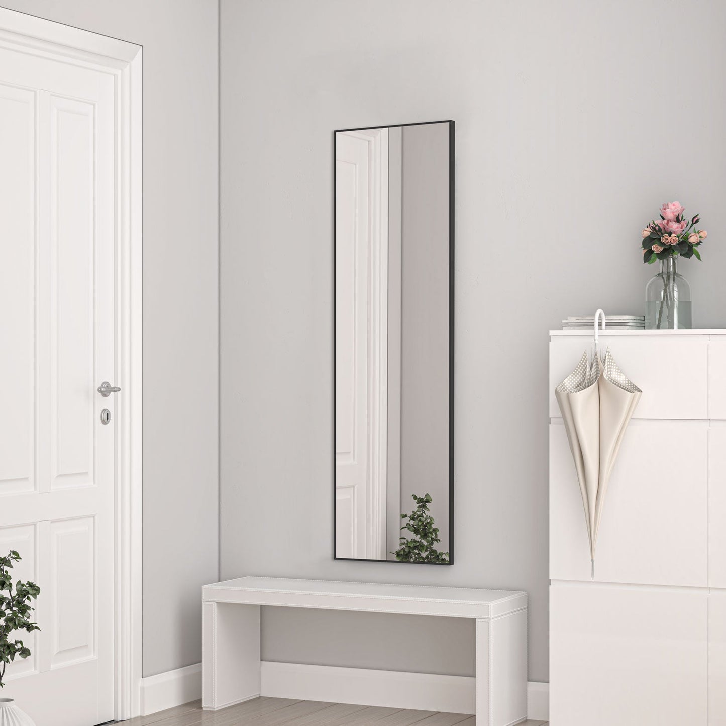 SKY Full Length Mirror with HD Silver Glass Floor-standing Wall-mounted JQS
