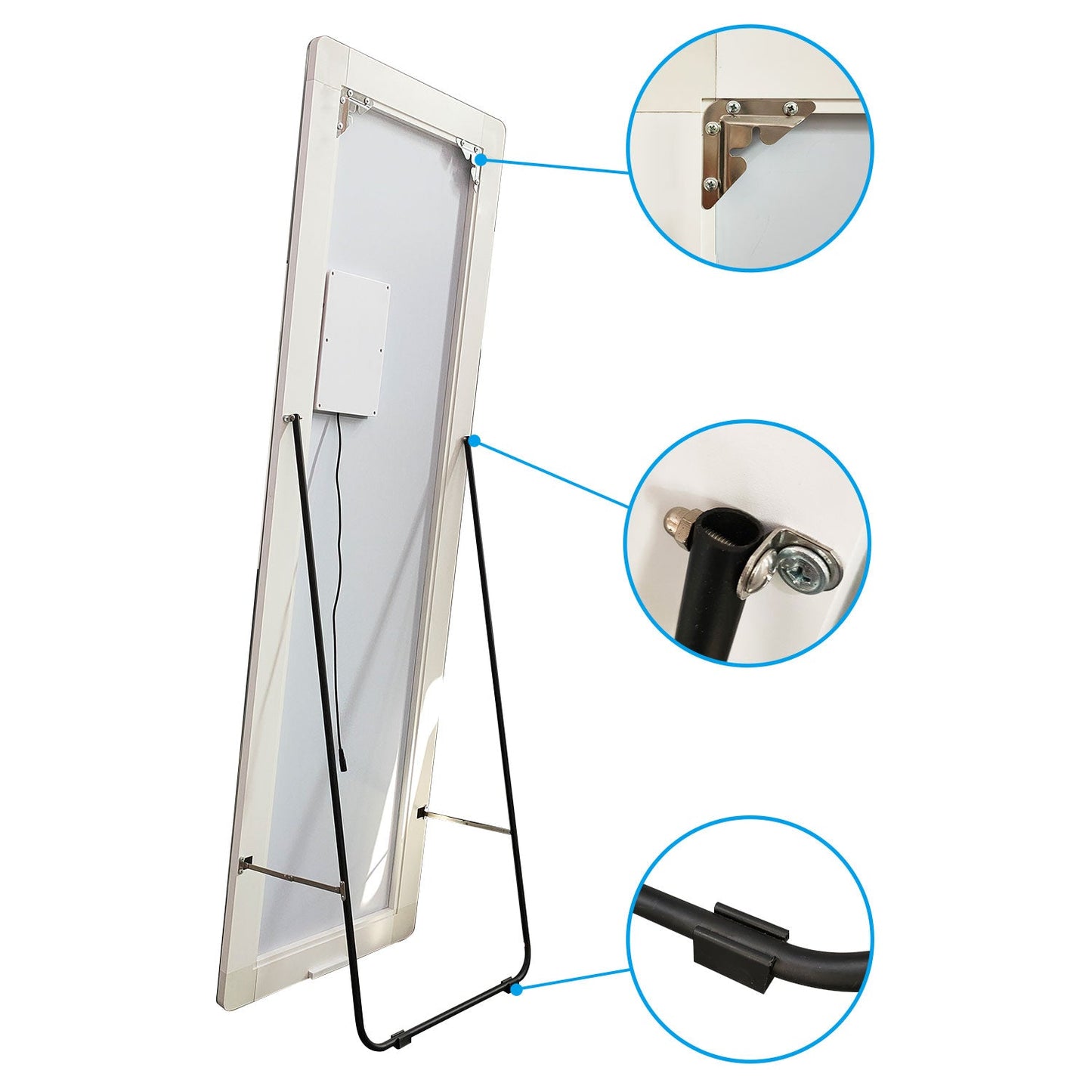 SKY Full Length Mirror with HD Silver Glass Floor-standing Wall-mounted JQS