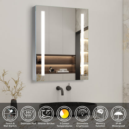 SKY bathroom LED Lights Mirror Cabinet 45-80cm