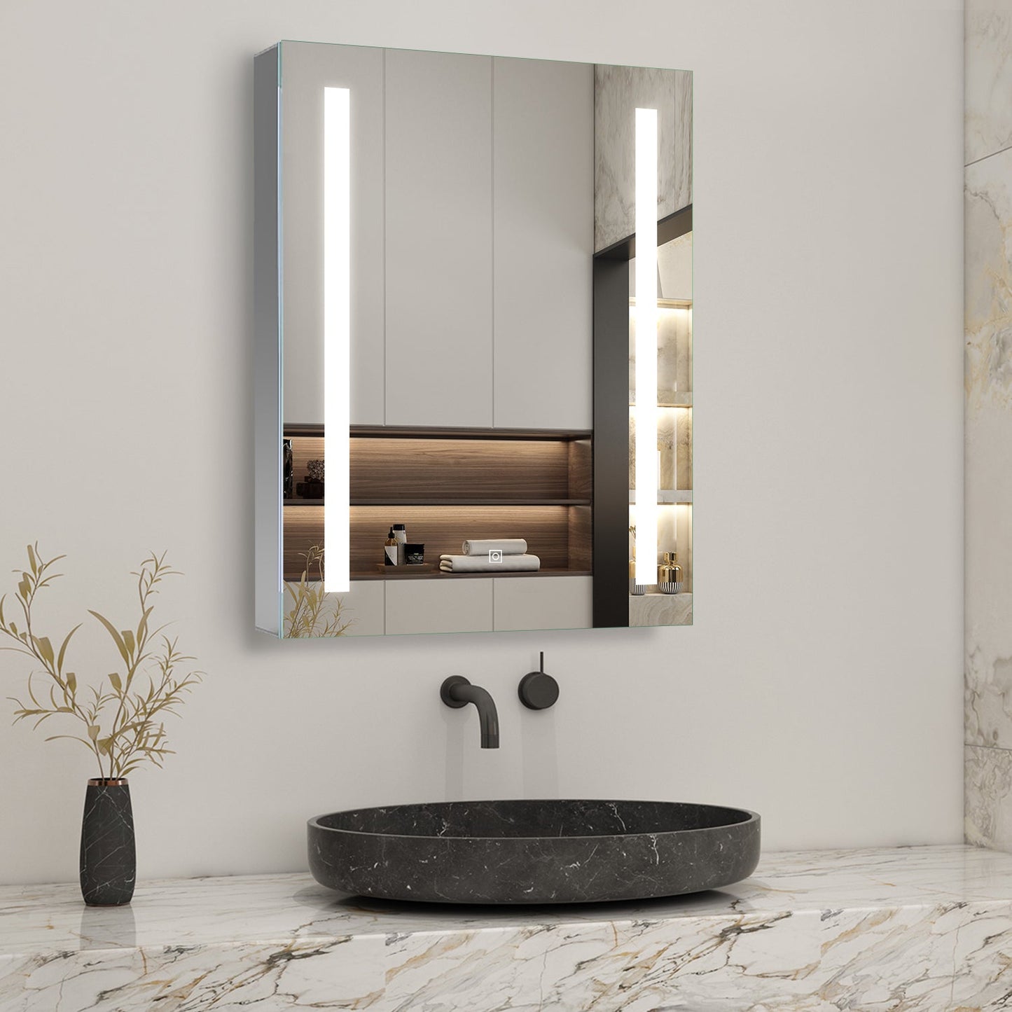 SKY bathroom LED Lights Mirror Cabinet 45-80cm
