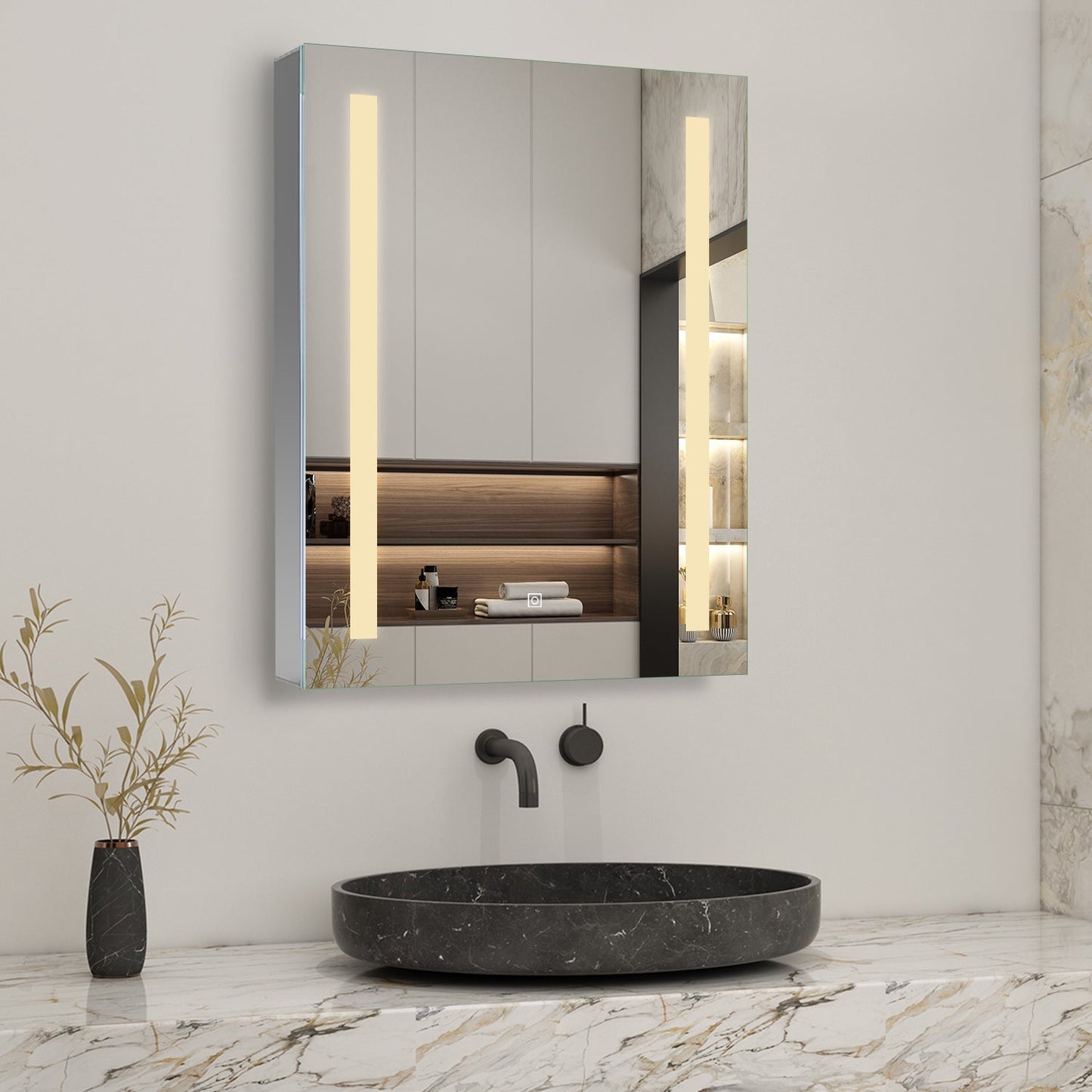SKY bathroom LED Lights Mirror Cabinet 45-80cm