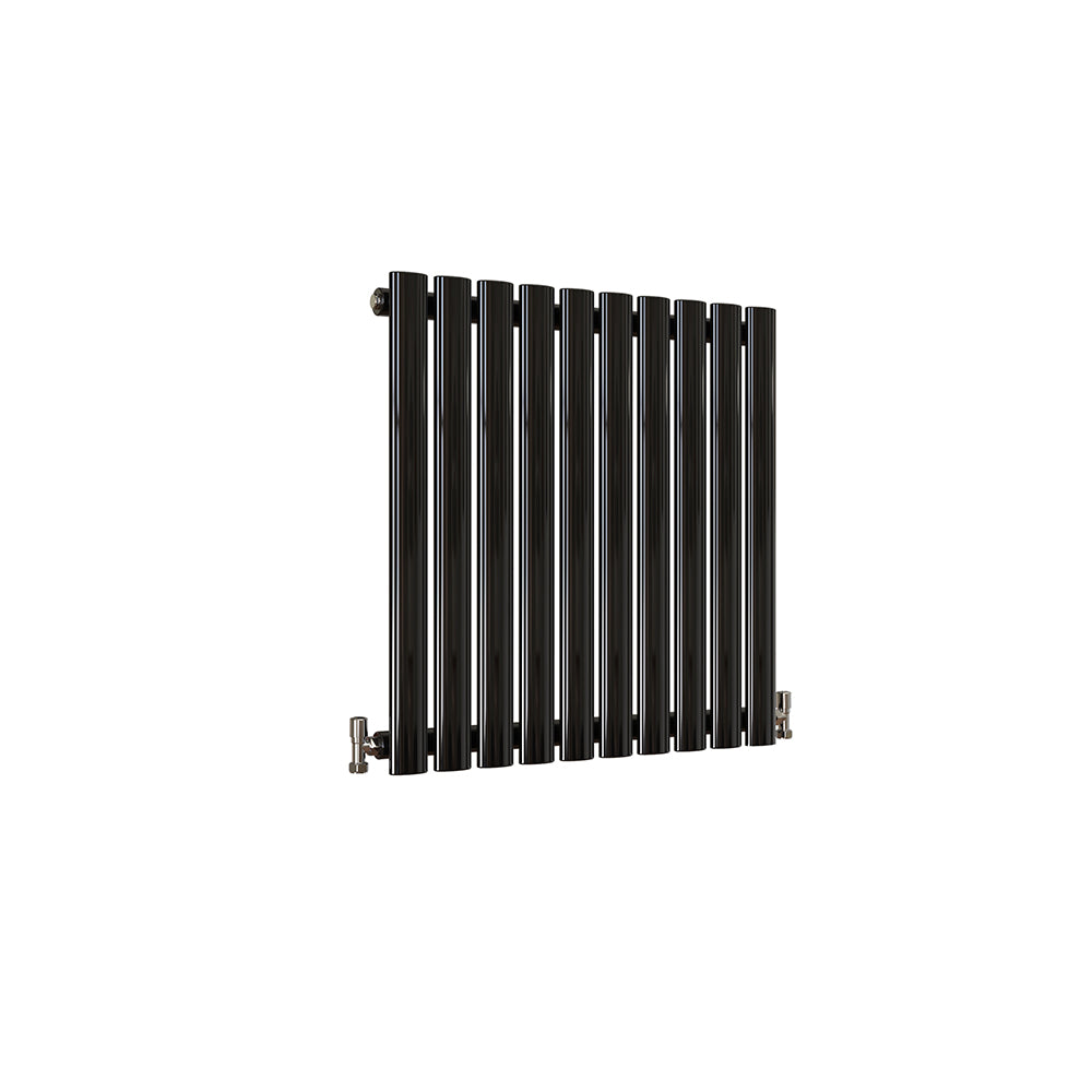 SKY UK Horizontal Oval Column Anthracite & White Designer Central Heating Radiator