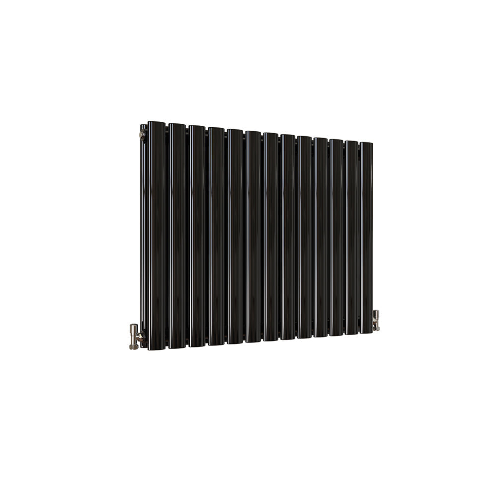SKY UK Horizontal Oval Column Anthracite & White Designer Central Heating Radiator