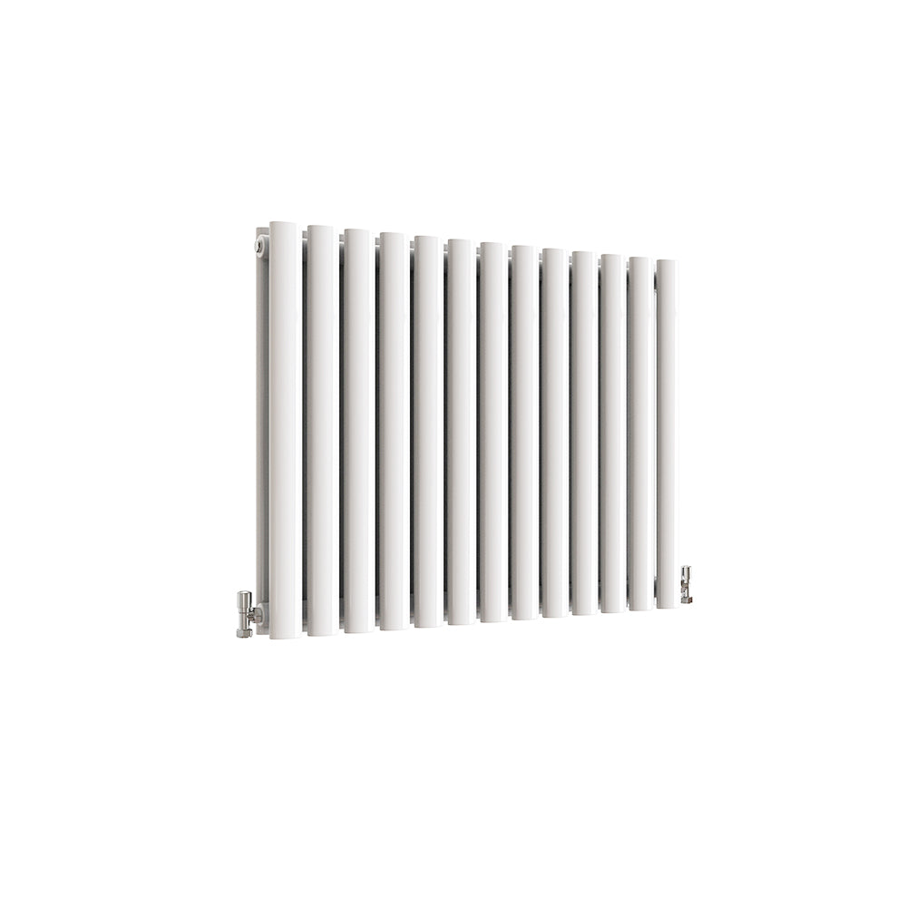SKY UK Horizontal Oval Column Anthracite & White Designer Central Heating Radiator