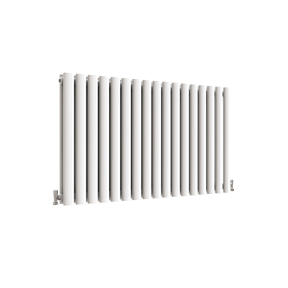 SKY UK Horizontal Oval Column Anthracite & White Designer Central Heating Radiator