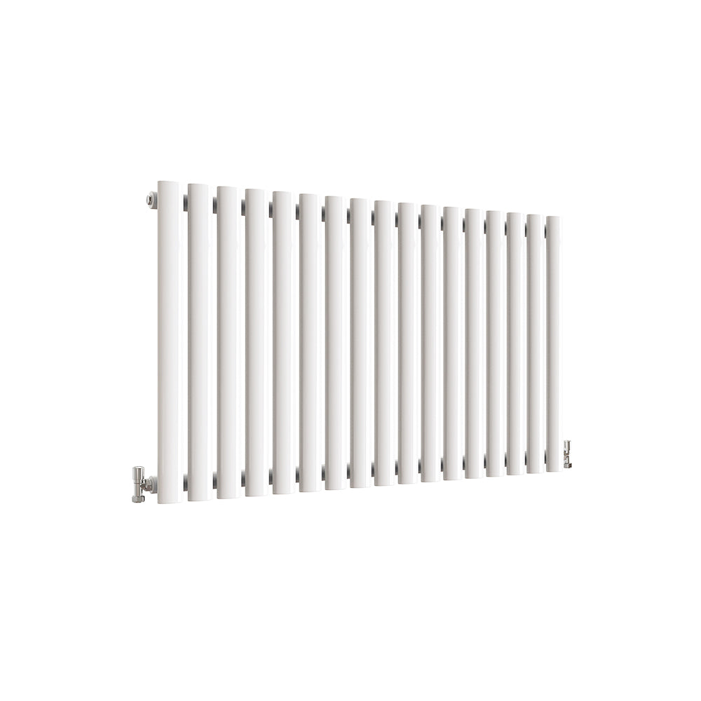 SKY UK Horizontal Oval Column Anthracite & White Designer Central Heating Radiator