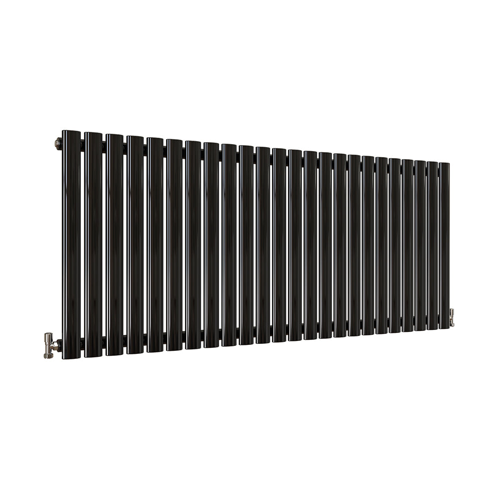 SKY UK Horizontal Oval Column Anthracite & White Designer Central Heating Radiator