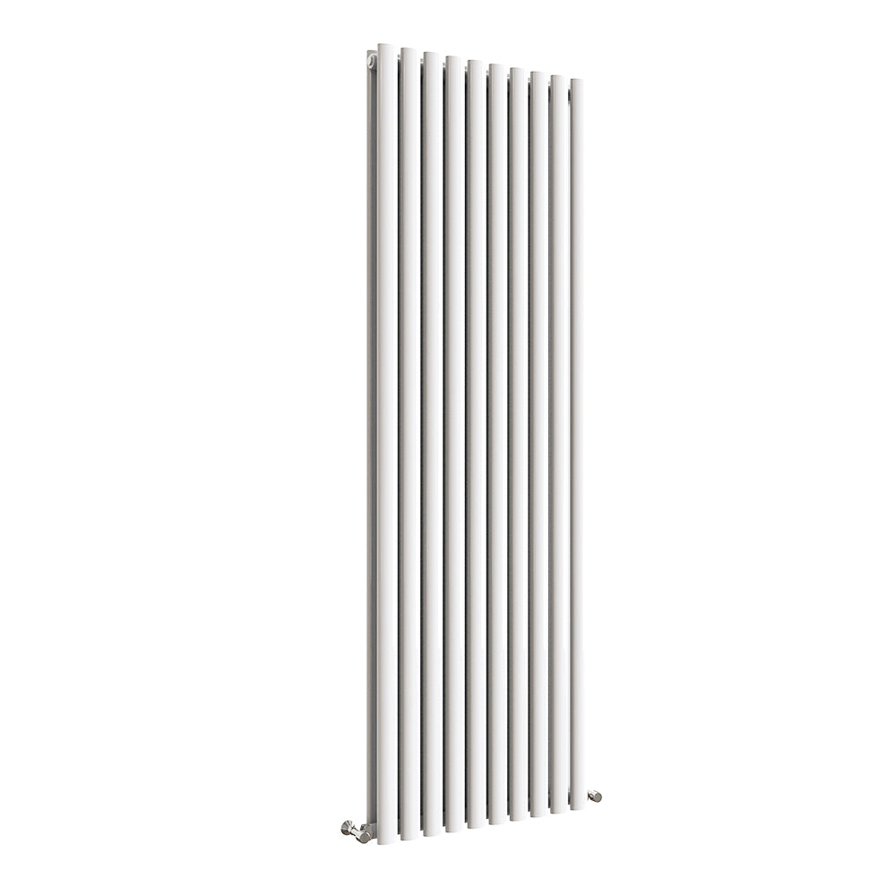 Sky Bathroom White/Anthracite/Black Oval Column Tall Vertical Central Heating Radiator