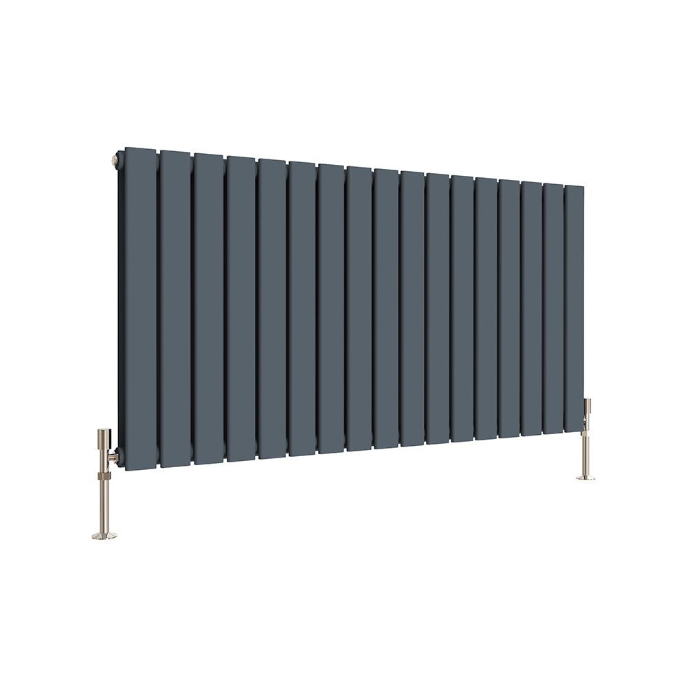 SKY Bath Black & White & Anthracite Horizontal Designer Radiator